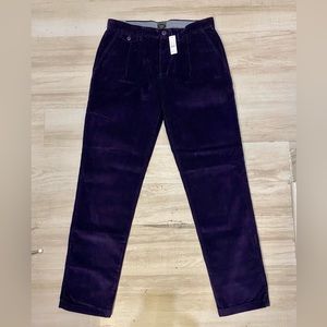 J.Crew Single-Pleat 10-Wale Corduroy Pant